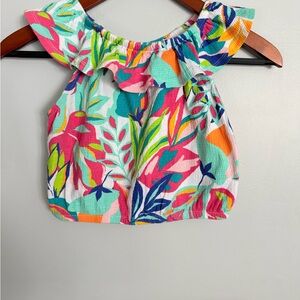 Isaac Mizrahi Pink and Blue Knit Top